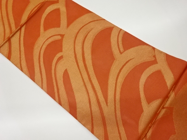 JAPANESE KIMONO / VINTAGE FUKURO OBI / FOR SUMMER / WOVEN WAVE